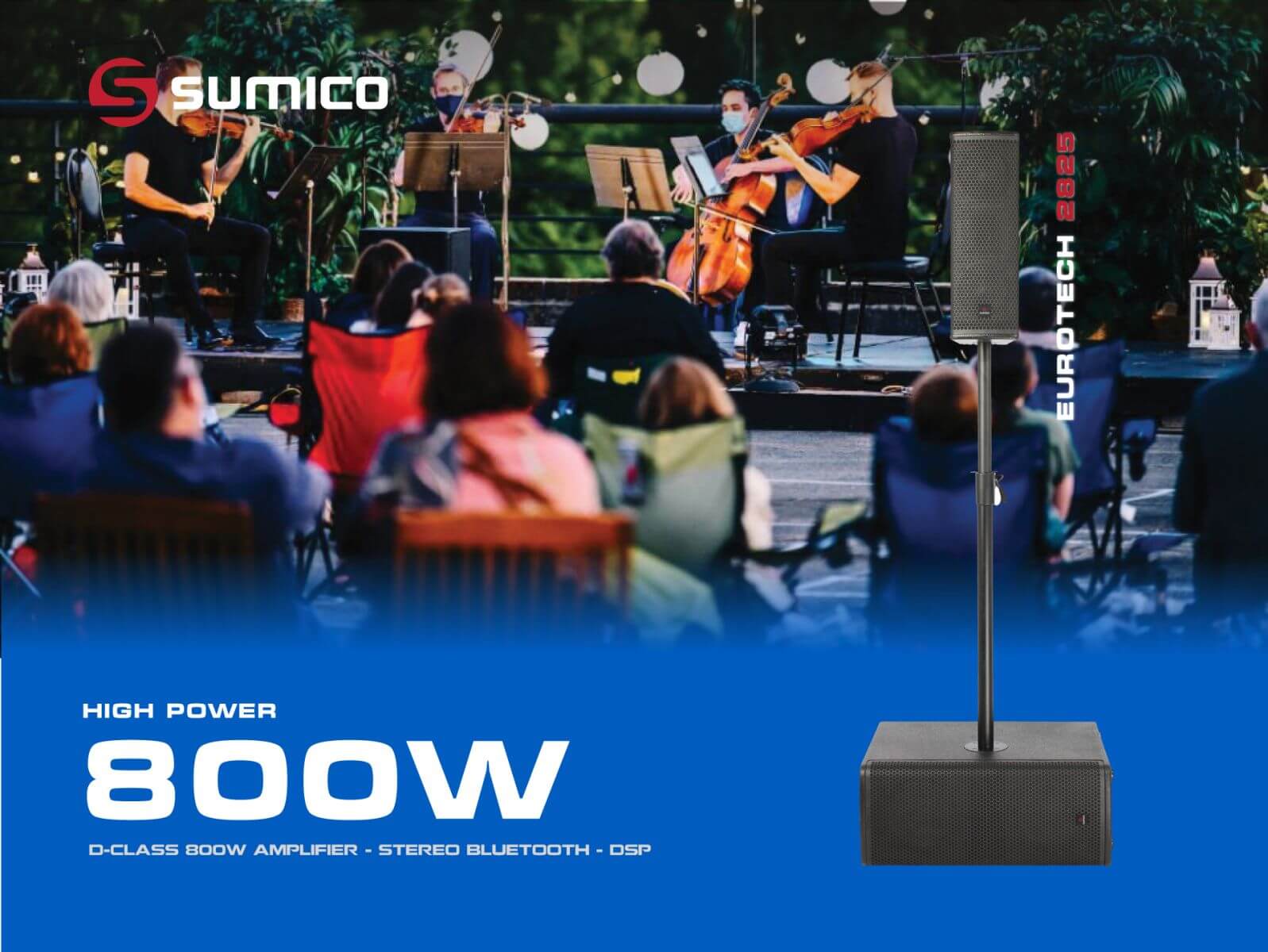 Loa Column Array Sumico EUROTECH 2825 Chính Hãng - Hình 5