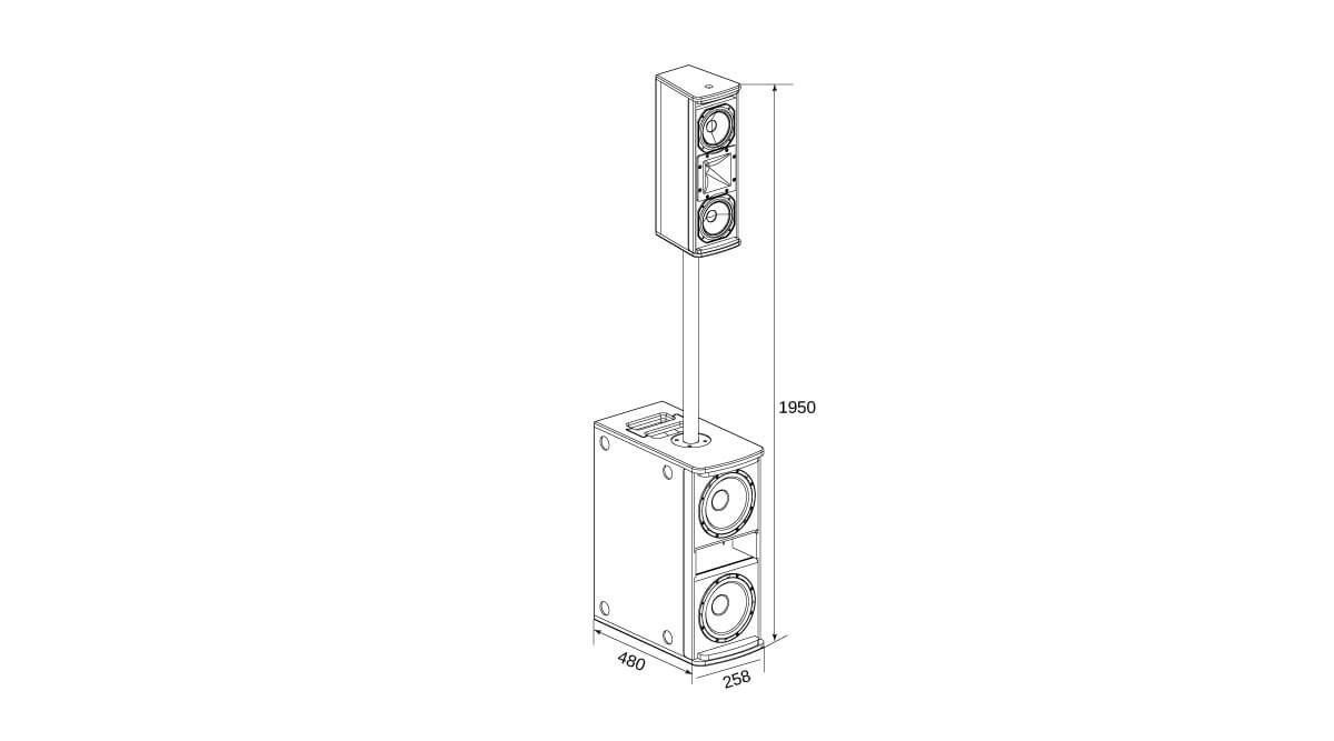 Loa Column Array Sumico EUROTECH 2825 Chính Hãng - Hình 3