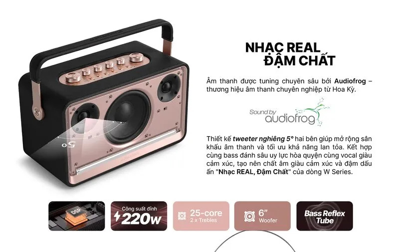 Loa Di Động Alpha Works W99 Chính Hãng - Hình 4