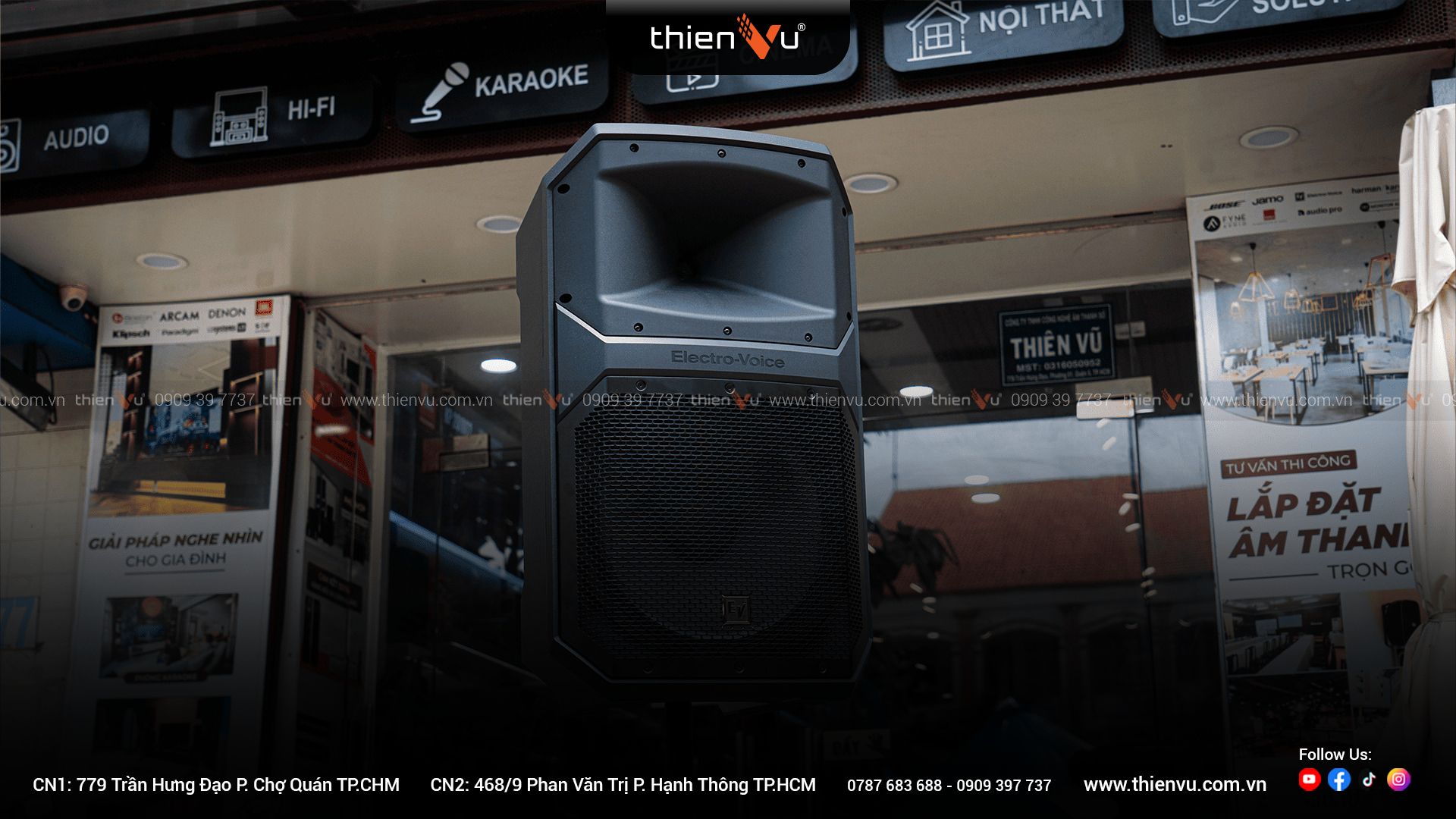 Hệ Thống Âm Thanh Hội Trường 70-100 Khách TV25 - Hình 2