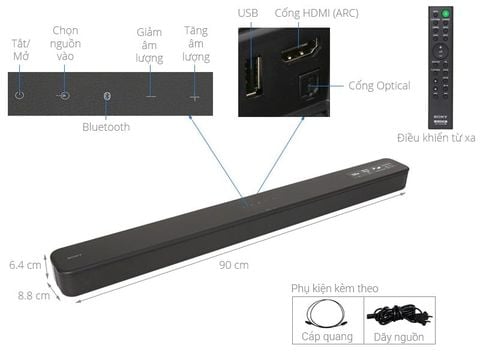 Loa soundbar Sony HT-S100F chính hãng
