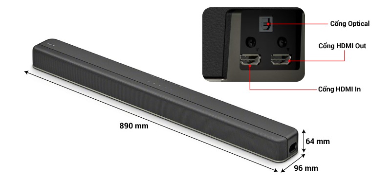 Loa soundbar Sony HT-X8500 chính hãng - Hình 4