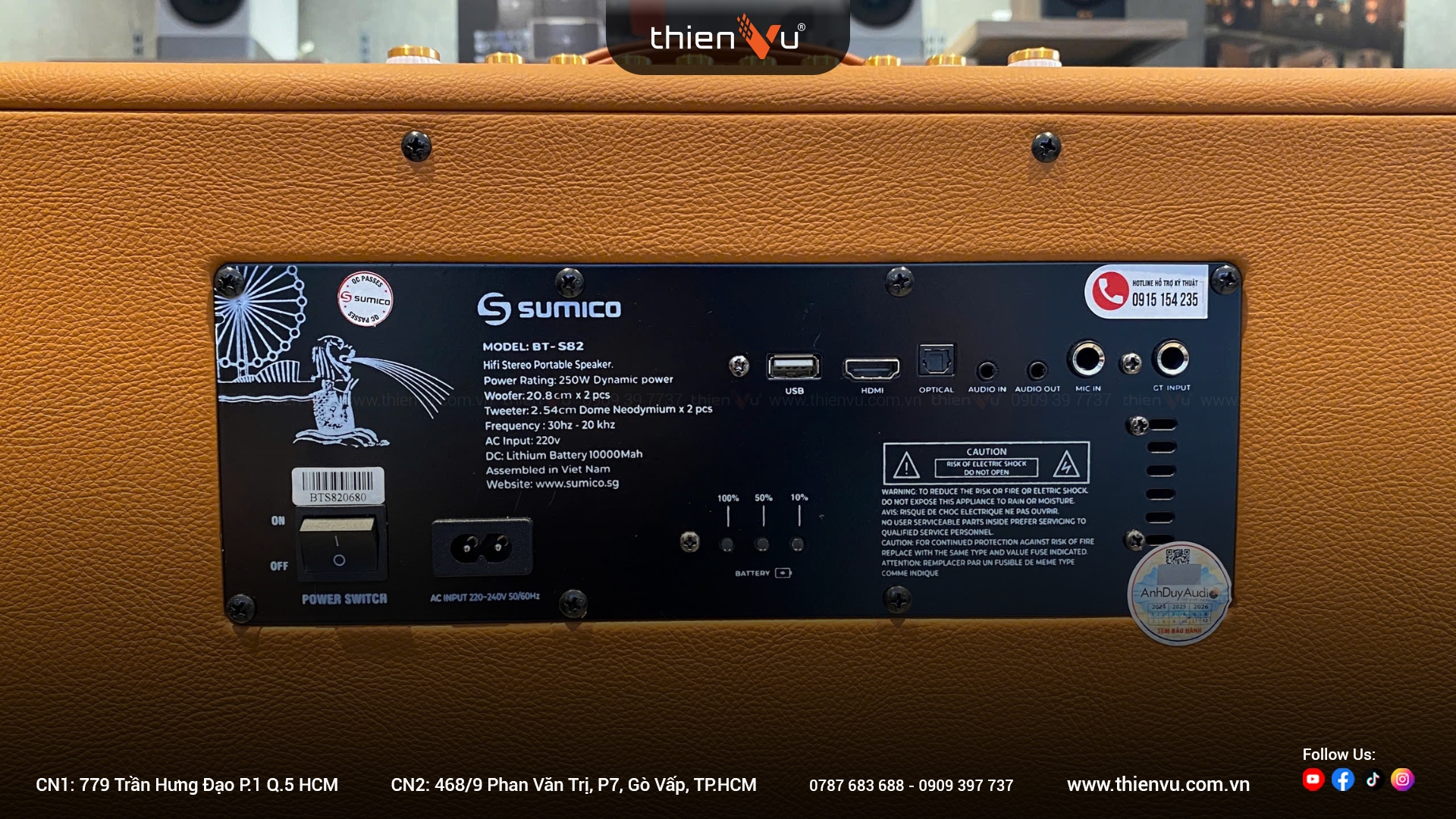 Loa karaoke di động Sumico BT-S82 chính hãng - Hình 6