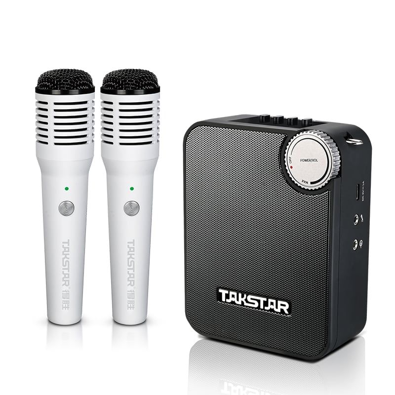 Loa Trợ Giảng Takstar E500W Dual Handheld Hai Micro Không Dây Cầm Tay - Hình 1