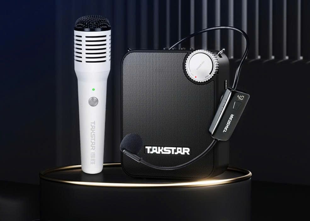 Loa Trợ Giảng Takstar E500W Headset + Handheld 1 Mic Không Dây Cài Đầu, 1 Mic Không Dây Cầm Tay - Hình 4