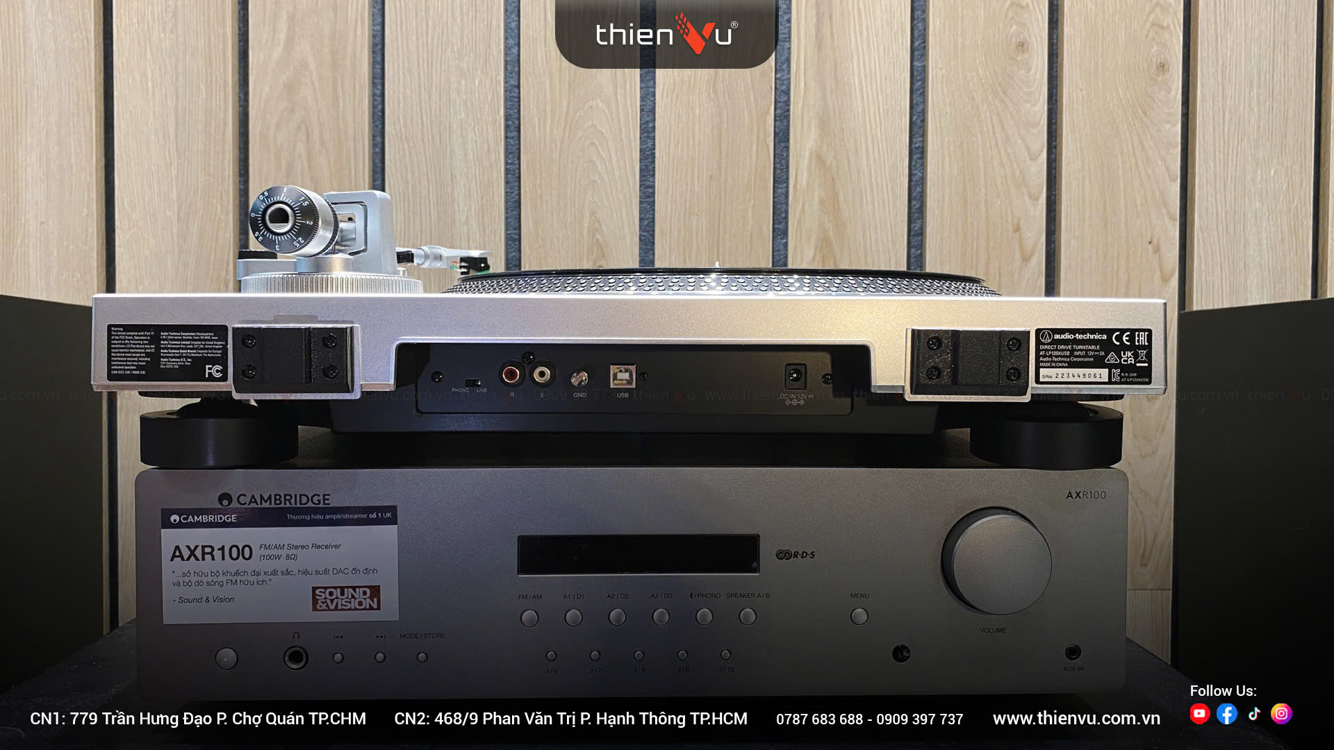 Mâm đĩa than Audio-Technica AT-LP120XUSB hiện đại - Hình 8