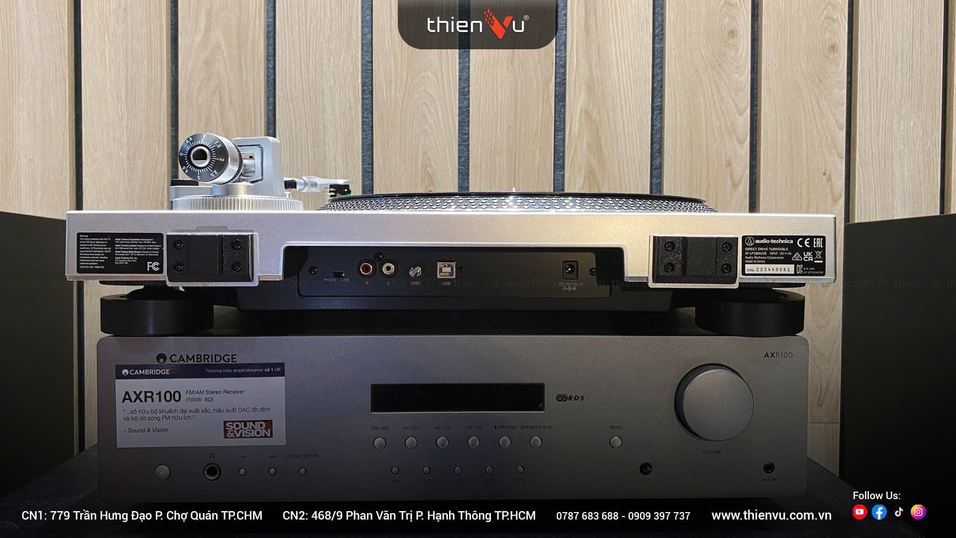 Mâm đĩa than Audio-Technica AT-LP120XUSB hiện đại - Hình 8