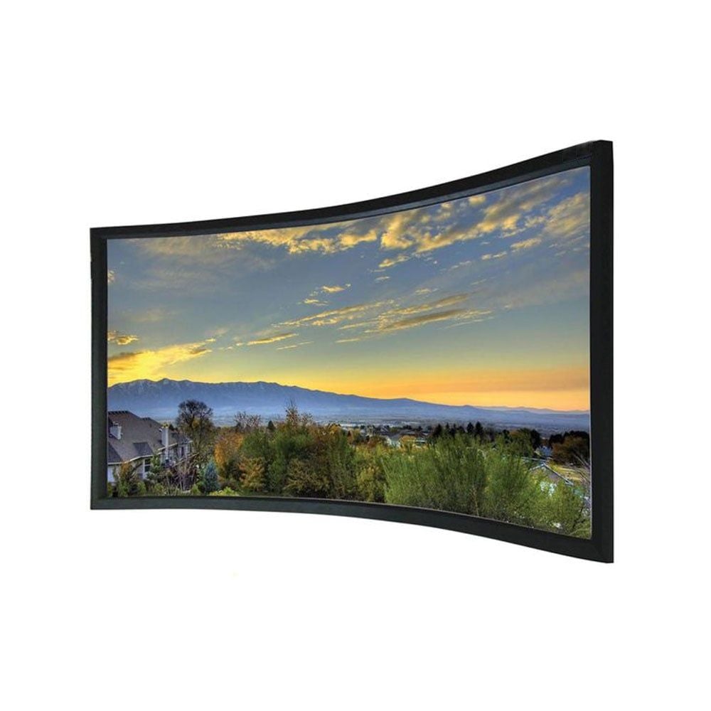 Màn chiếu Fixframe cong 110 inch màu xám chính hãng - Hình 1
