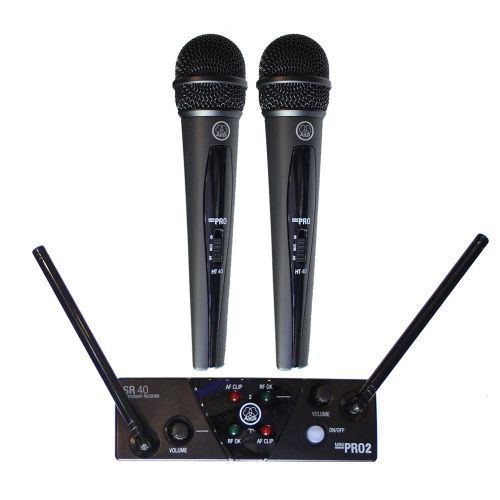Micro Không Dây AKG WMS40 Mini 2 Dual Vocal Set - Hình 1