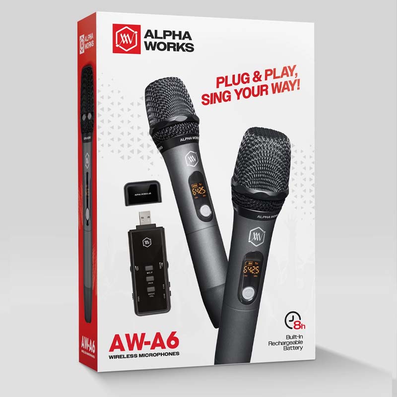 Micro Không Dây Alpha Works A6 Cao Cấp - Hình 3