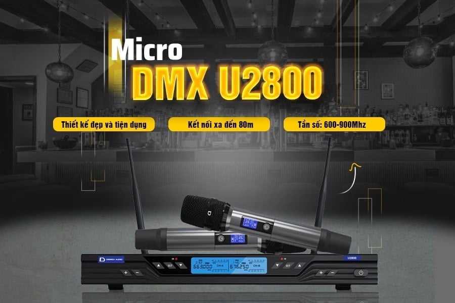 Micro Không Dây DMX U2800 chính hãng - Hình 1