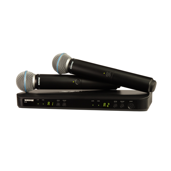 Micro karaoke không dây Shure BLX288/B58 chính hãng - Hình 1