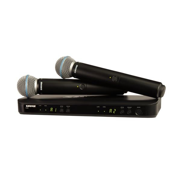 Micro karaoke không dây Shure BLX288/B58 chính hãng - Hình 1
