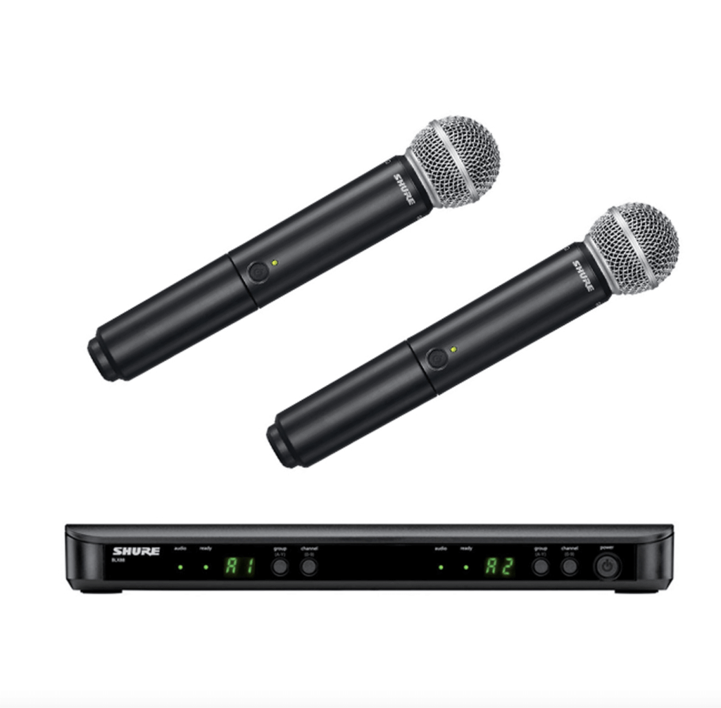 Micro karaoke không dây Shure BLX288/SM58 chính hãng - Hình 1