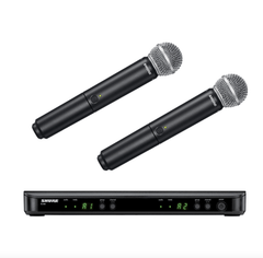 Micro karaoke không dây Shure BLX288/SM58 chính hãng - Thumb 1