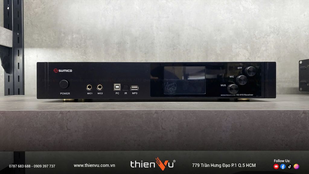 Micro Tích Hợp Mixer Karaoke Sumico SU-910 Chính Hãng - Hình 3