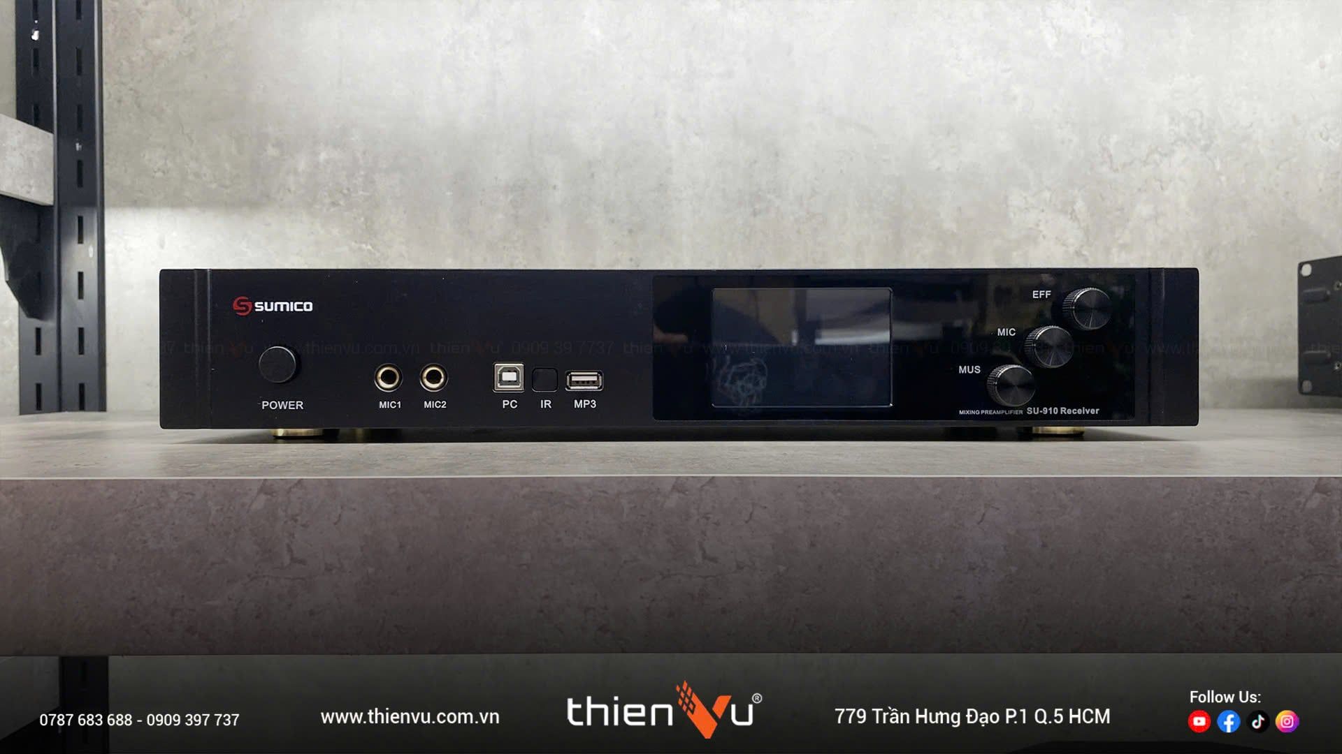 Micro Tích Hợp Mixer Karaoke Sumico SU-910 Chính Hãng - Hình 3