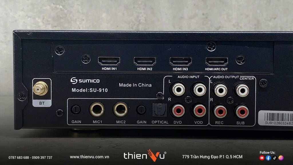 Micro Tích Hợp Mixer Karaoke Sumico SU-910 Chính Hãng - Hình 9