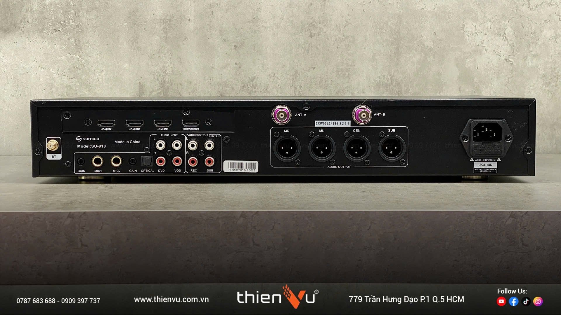 Micro Tích Hợp Mixer Karaoke Sumico SU-910 Chính Hãng - Hình 8