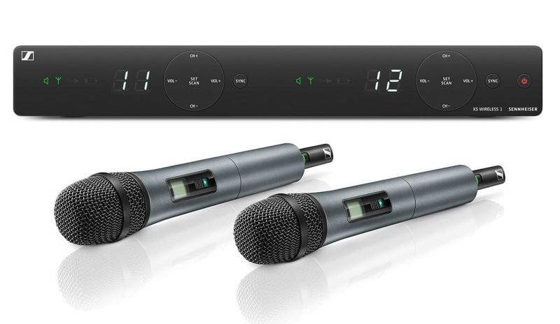 Micro karaoke không dây Sennheiser XSW 1-825 DUAL-B chính hãng - Hình 1