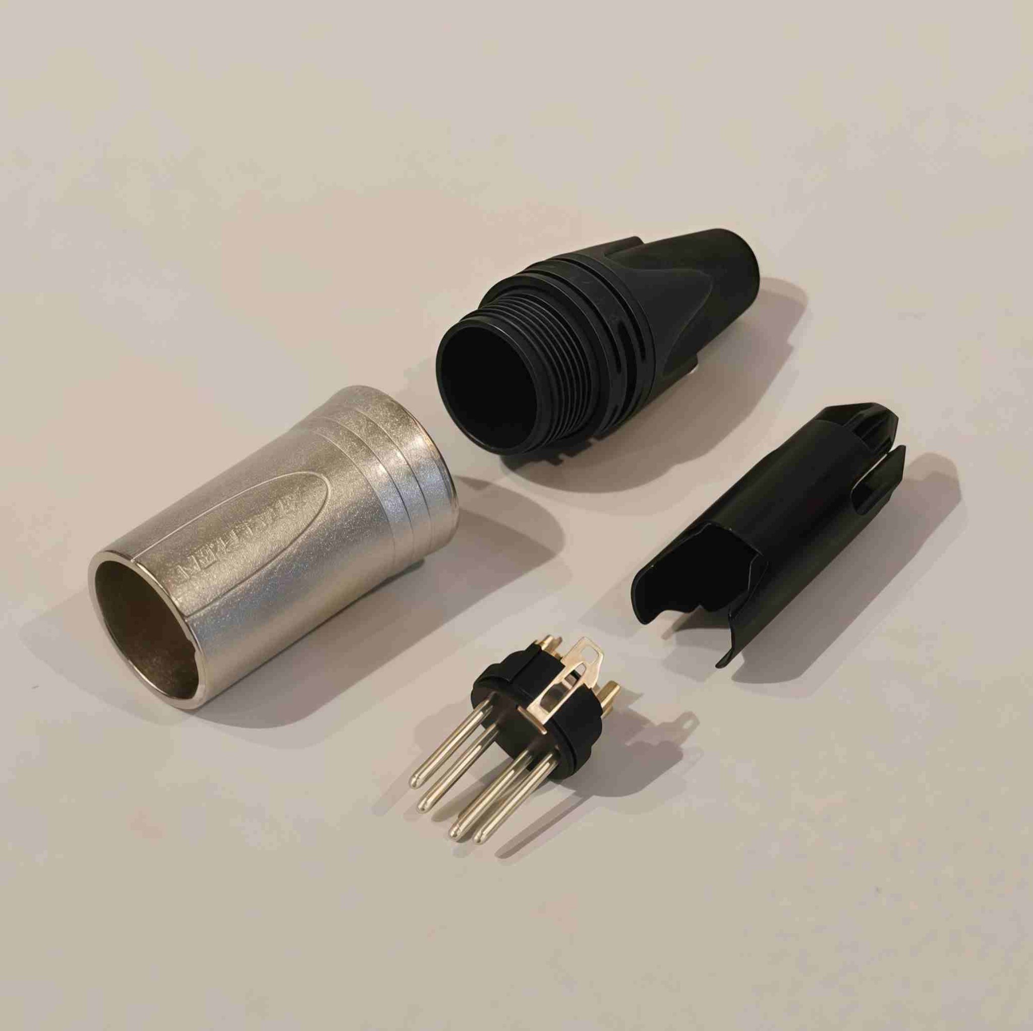 Neutrik - Jack XLR (Canon) Đực, 4pin, Mạ Nickel Chính Hãng - Hình 3