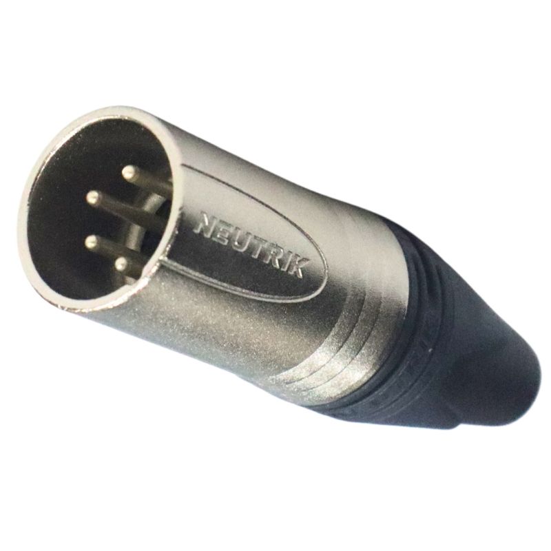 Neutrik - Jack XLR (Canon) Đực, 4pin, Mạ Nickel Chính Hãng - Hình 2