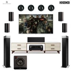 Dàn xem phim 7.1.4 XP129-TV ( Definitive Technology Demand D15 + Definitive Technology SR9040 + Definitive Technology CS9080 + Jamo IC 408 LCR + Denon AVC-X4700H)