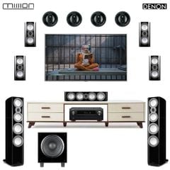 Dàn xem phim 7.1.4 XP131-TV (Mission ZX-5 + Mission ZX-C2 + Mission ZX-2 + Jamo IC 408 LCR + Denon AVC-X4700H)