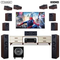 Dàn xem phim 7.1.4 XP133-TV (Mission LX-6 MKII + Mission LX-C2 MKII + Mission LX MKII + Mission LX-3D MKII + Mission ZX-12 + Denon AVC-X4700H)
