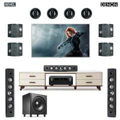 Dàn xem phim Revel 7.1.4 XP136-TV (Revel M10 + Revel C10 + Revel S12 + Revel Concerta B1 + Jamo IC 408 LCR + Denon AVC-X4700H)
