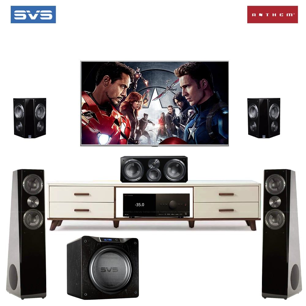 Dàn xem phim SVS 5.1 XP143-TV (SVS Ultra Tower + SVS Prime Center + SVS Ultra Surround + SVS SB16-Ultra + Anthem MRX-540) - Hình 1