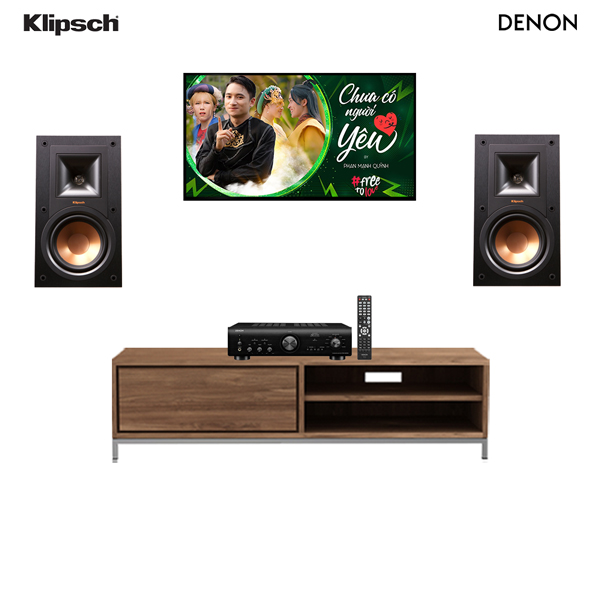 Dàn nghe nhạc 2 kênh NN65-TV (Klipsch R 15M & Denon PMA 800NE) - Hình 1