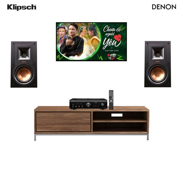 Dàn nghe nhạc 2 kênh NN65-TV (Klipsch R 15M & Denon PMA 800NE) - Hình 1
