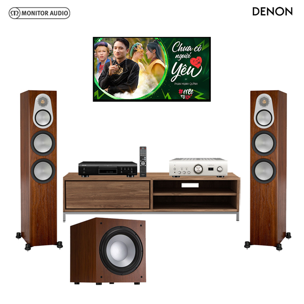 Dàn nghe nhạc 2 kênh NN67-TV (Monitor Audio 300 & Jamo J12+PMA 1600NE & Denon 800ne) - Hình 1