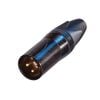 NEUTRIK - Jack XLR (canon) đực, màu đen chân mạ vàng - Thumb 1