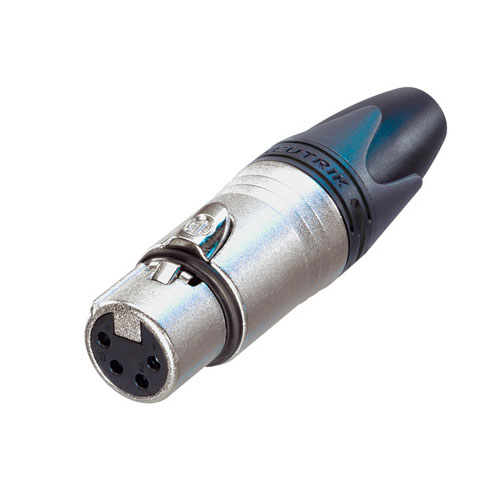 Neutrik - Jack XLR (Canon) Cái, 4pin, Mạ Nickel Chính Hãng - Hình 1
