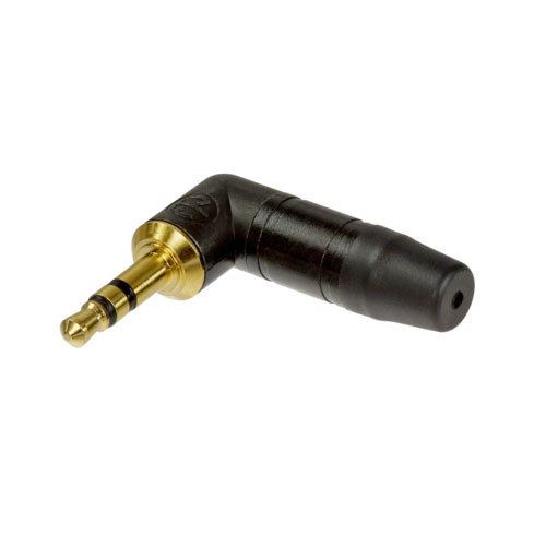 NEUTRIK - Jack phone 3.5mm, cong 90*, màu đen chân mạ vàng - Hình 1