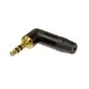 NEUTRIK - Jack phone 3.5mm, cong 90*, màu đen chân mạ vàng - Thumb 1