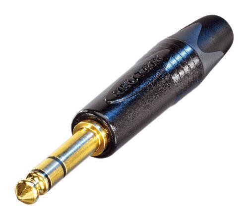 NEUTRIK - Jack stereo 6.3mm, màu đen chân mạ vàng - Hình 1