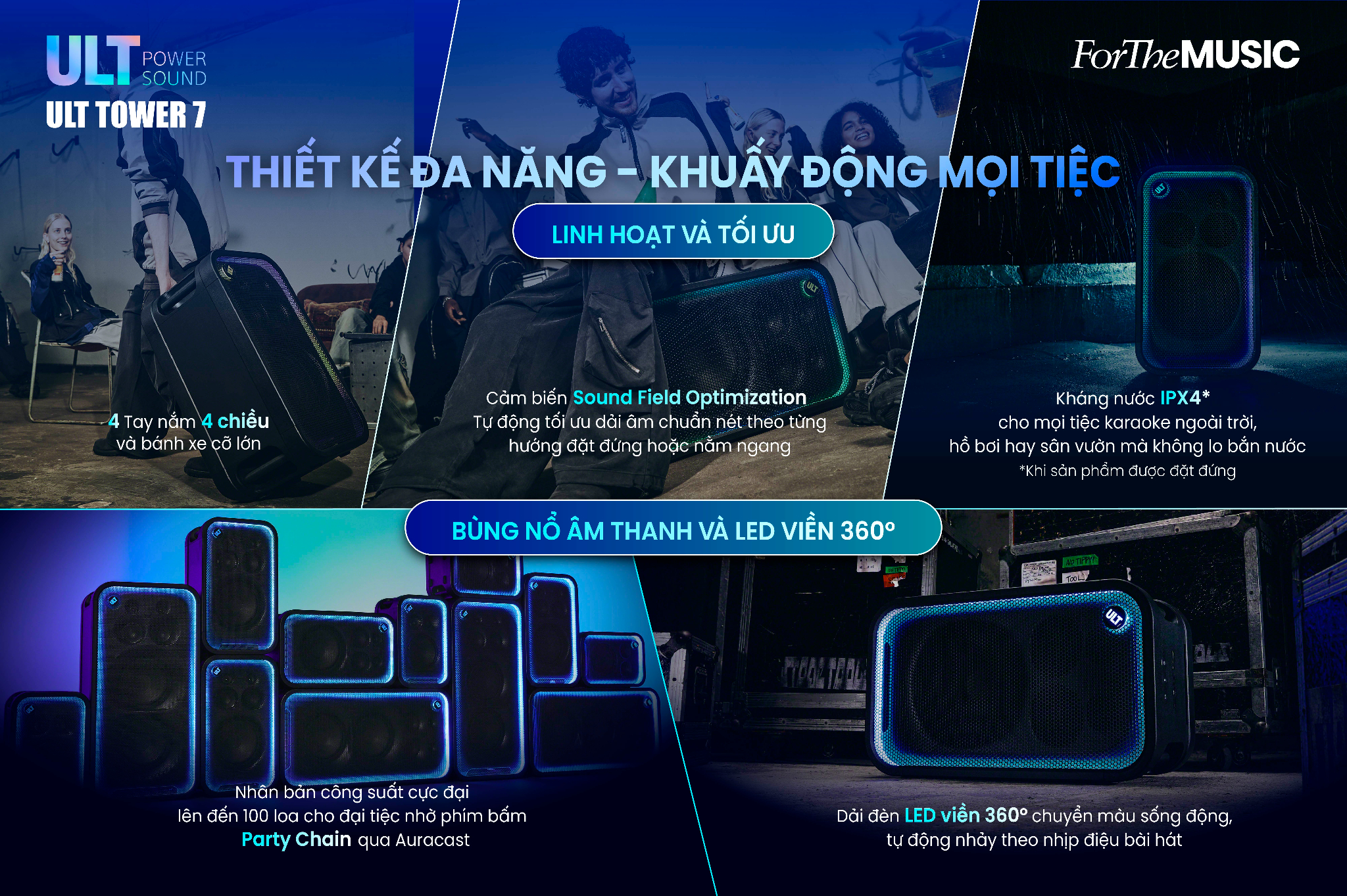 Loa Di Động Sony ULT Tower 7 Chính Hãng - Hình 10