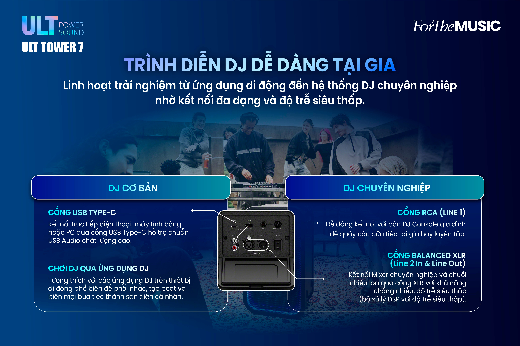 Loa Di Động Sony ULT Tower 7 Chính Hãng - Hình 11