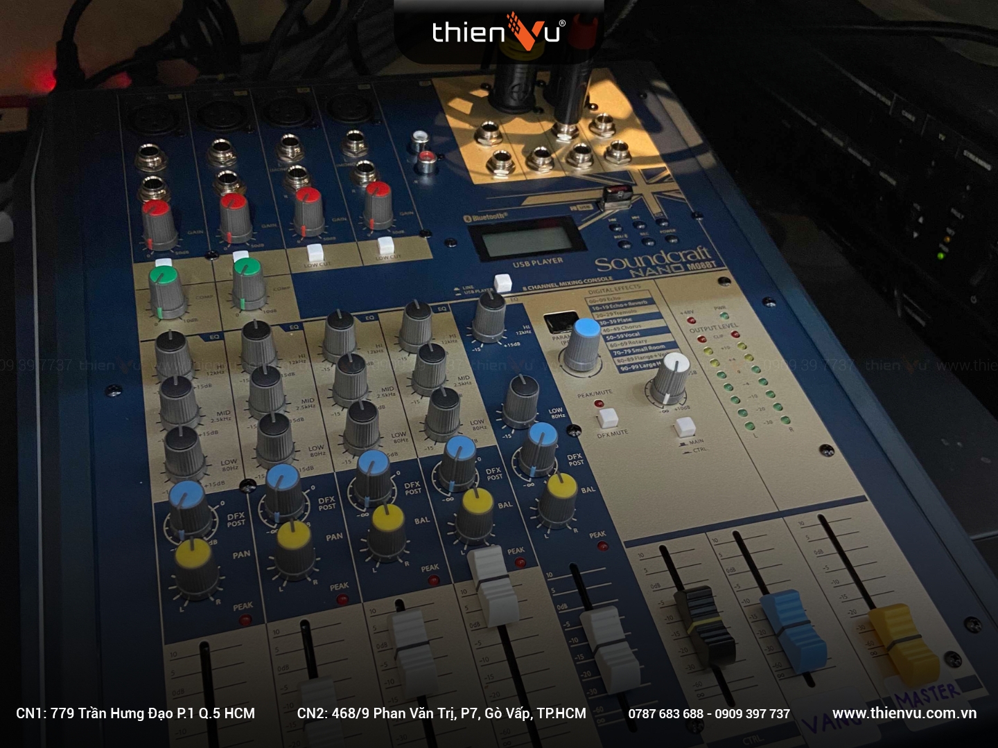 Mixer Soundcraft Nano M08BT chính hãng - Hình 7