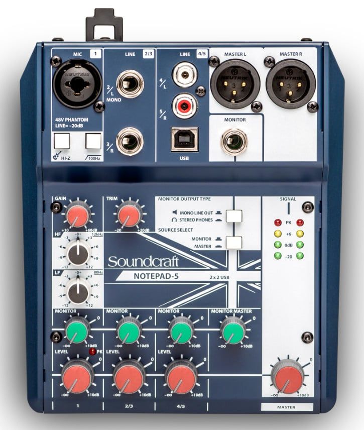 Mixer Soundcraft Notepad 5 chính hãng - Hình 1