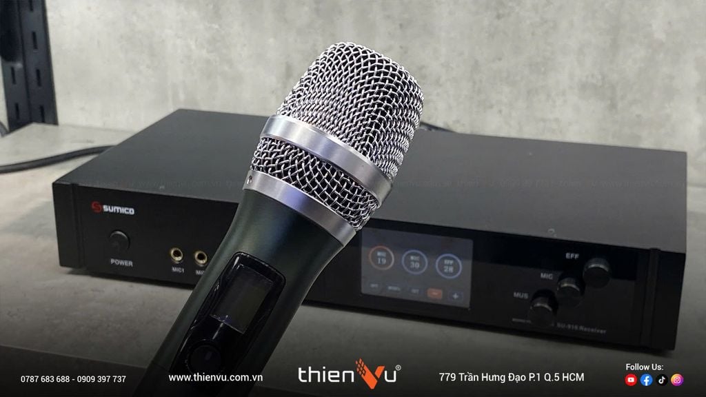 Micro Tích Hợp Mixer Karaoke Sumico SU-910 Chính Hãng - Hình 6