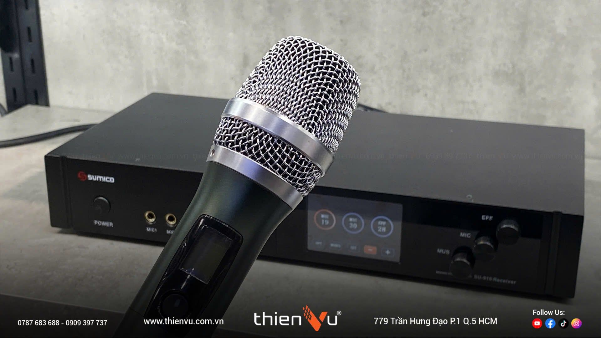 Micro Tích Hợp Mixer Karaoke Sumico SU-910 Chính Hãng - Hình 6