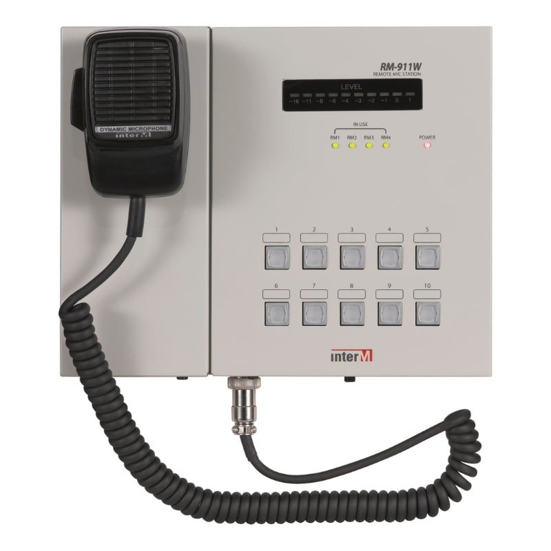 Trạm Micro Điều Khiển Từ Xa Gắn Tường Inter-M RM-911W Chính Hãng - Hình 1