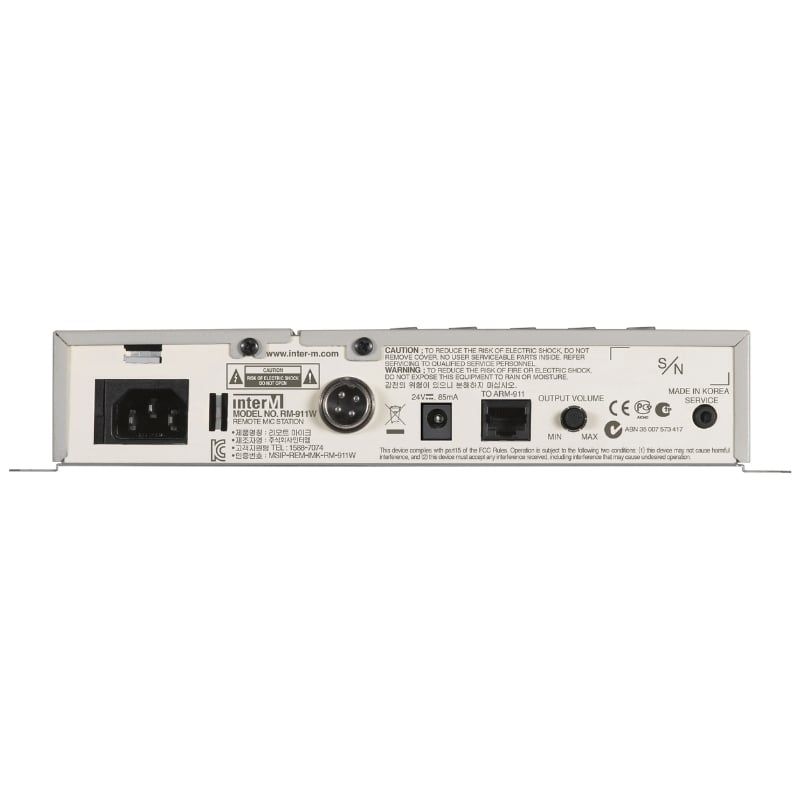Trạm Micro Điều Khiển Từ Xa Gắn Tường Inter-M RM-911W Chính Hãng - Hình 2