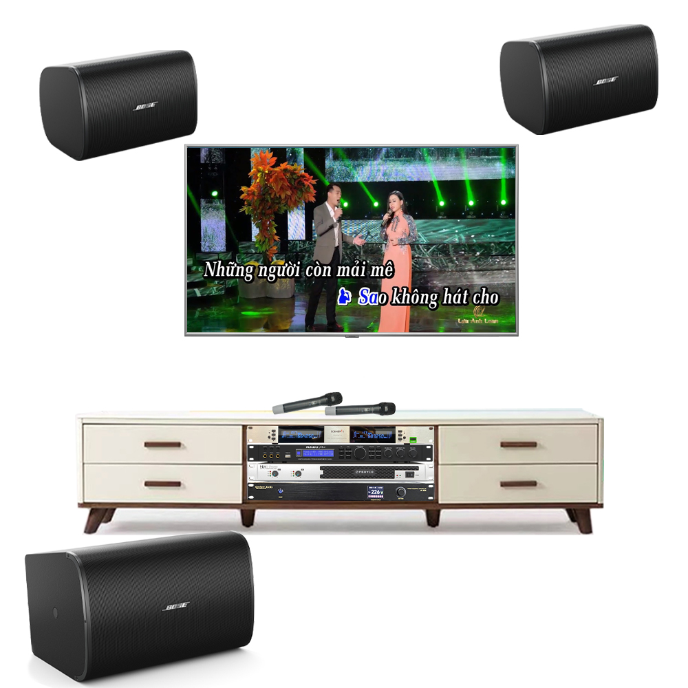 Bộ Dàn Karaoke Gia Đình TVA 252022 (Bose DesignMax DM6SE + Fedyco D4.4 + DesignMax DM10S + Paramax Mx-220 + Navison N.608 + Micro Soundmix 599 Pro II) - Hình 1
