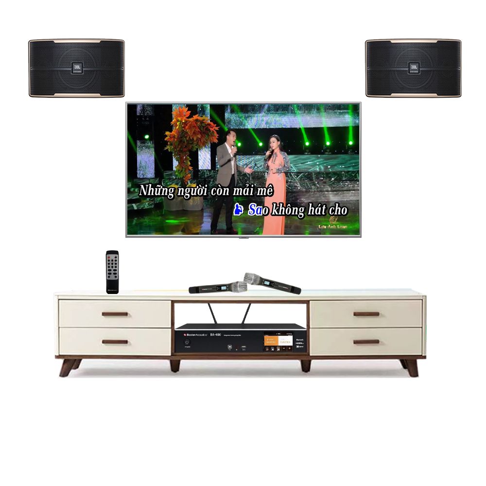 Bộ Dàn Karaoke Gia Đình TVA 282022 (JBL Pasion 10 + Boston Acoustics BA400) - Hình 1