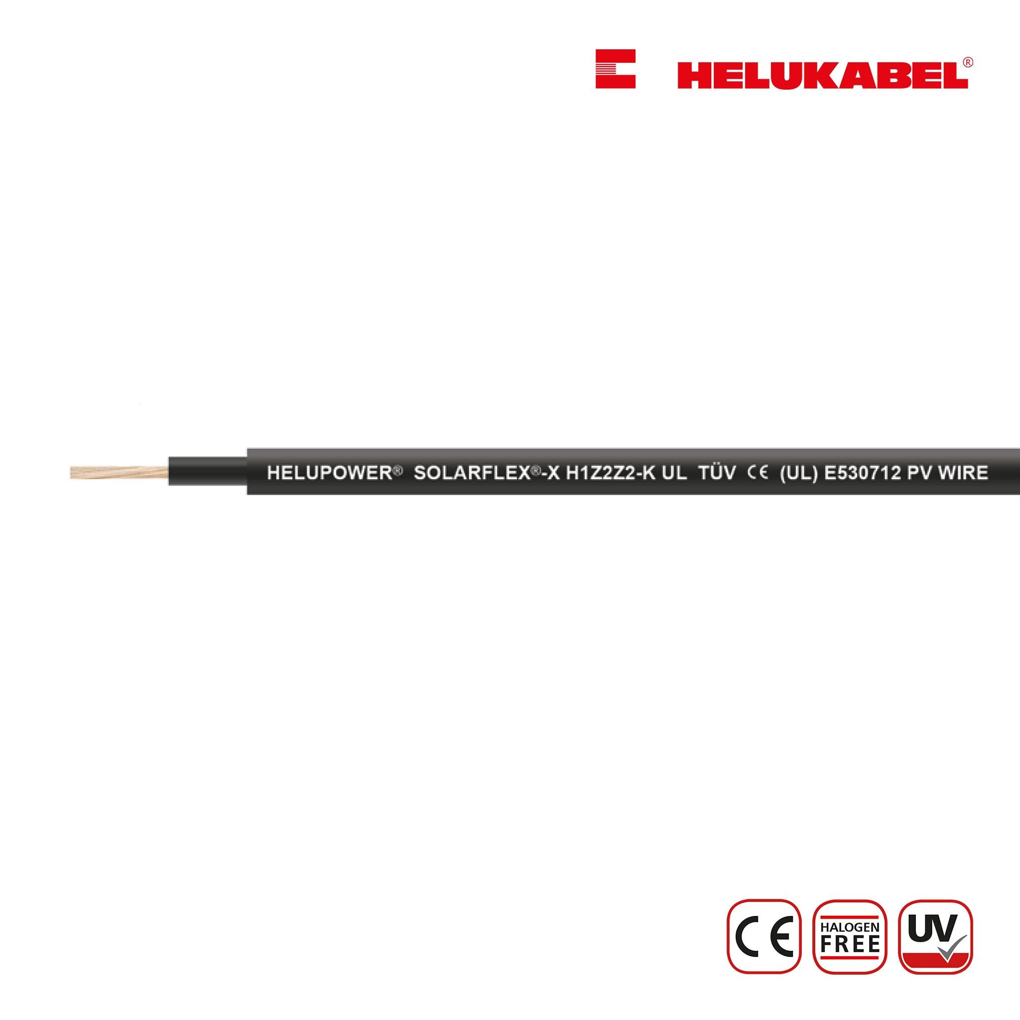  Dây cáp DC HELUKABEL HELUPOWER® SOLARFLEX®-X H1Z2Z2-K UL chính hãng từ ĐỨC 